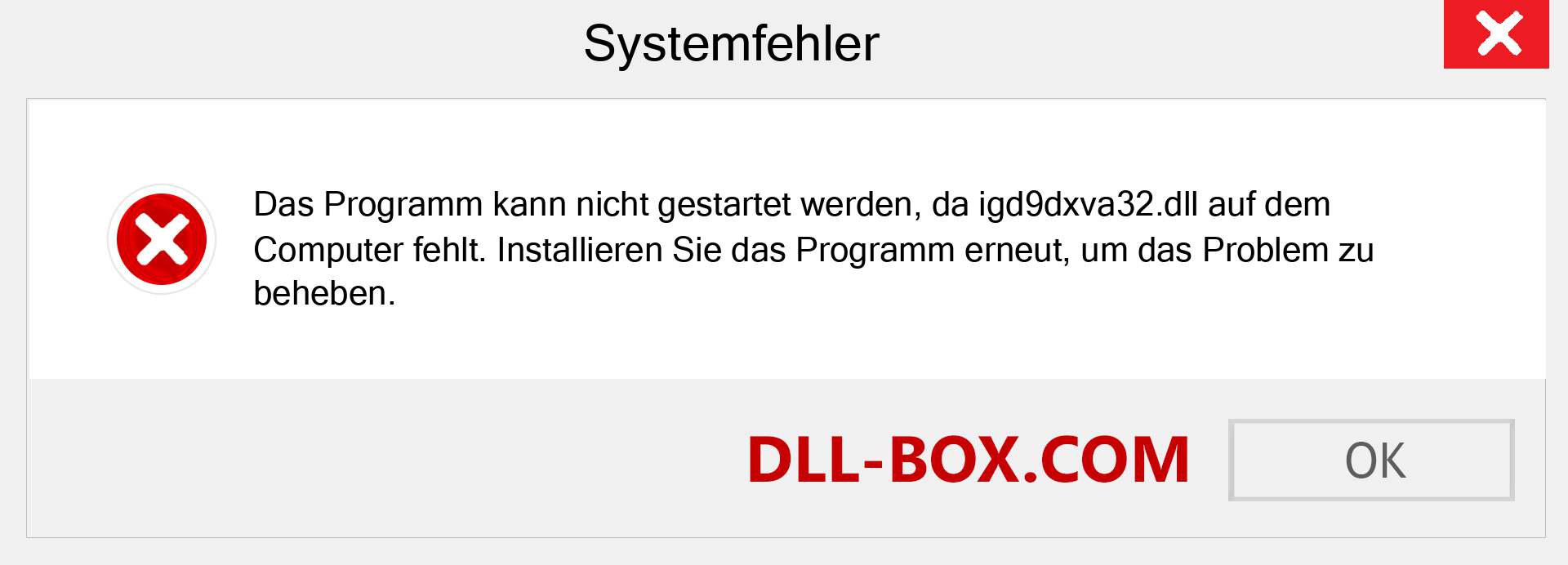 igd9dxva32.dll-Datei fehlt?. Download für Windows 7, 8, 10 - Fix igd9dxva32 dll Missing Error unter Windows, Fotos, Bildern